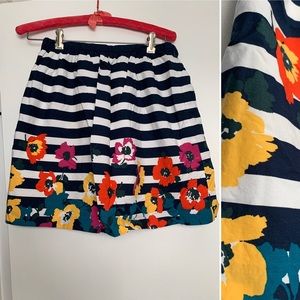 Banana Republic floral and striped skirt